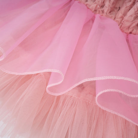 Rachel Pink 3D Petal Tulle Mini Dress
