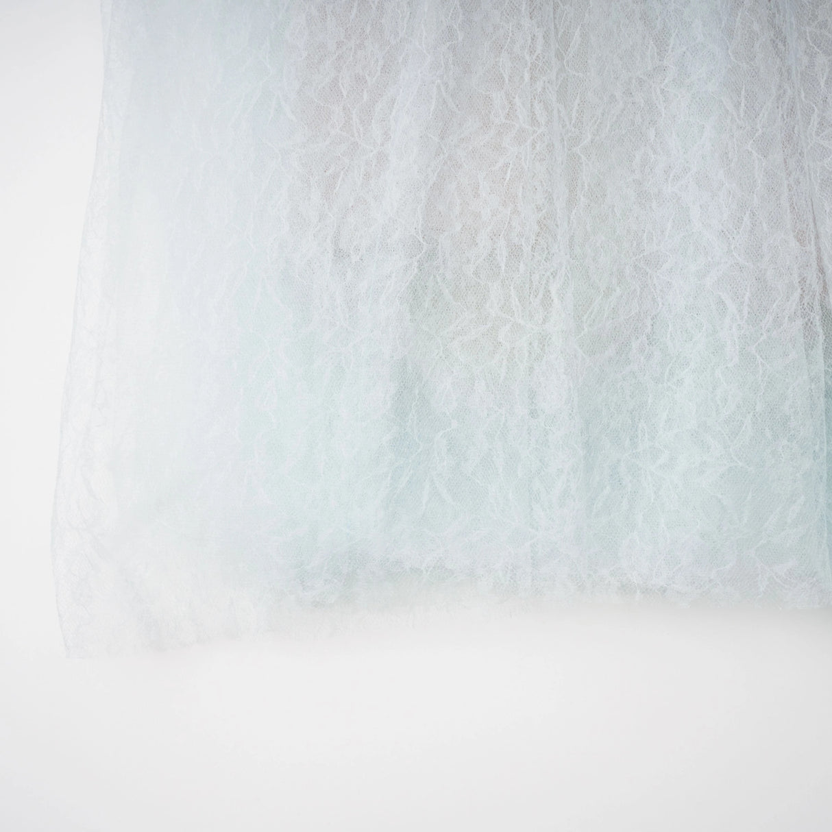 Radiya Blue Floral Lace Pleated Maxi Dress