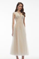 Radiya Cream White Floral Lace Pleated Maxi Dress