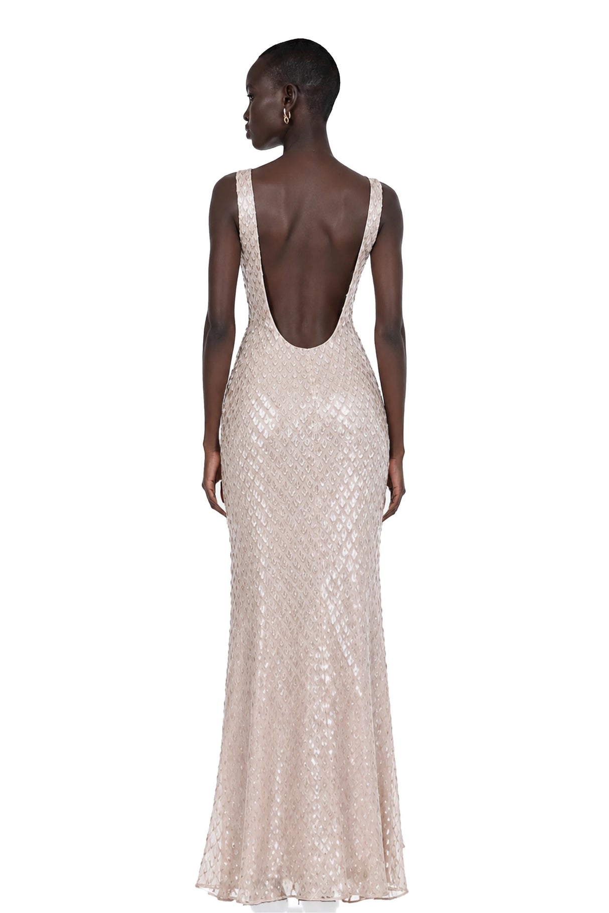Raelynn White Deep VNeck Bodycon Maxi Dress