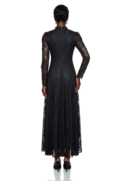 Daniela Maxi Dress Black Floral Lace