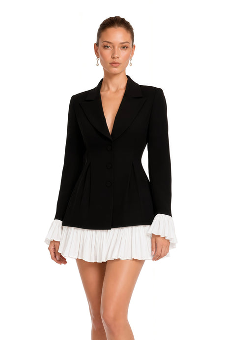 Melissa Dress Color Block Mini Blazer