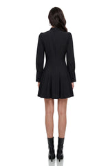 Renee Black Button Down CutOut Mini Dress