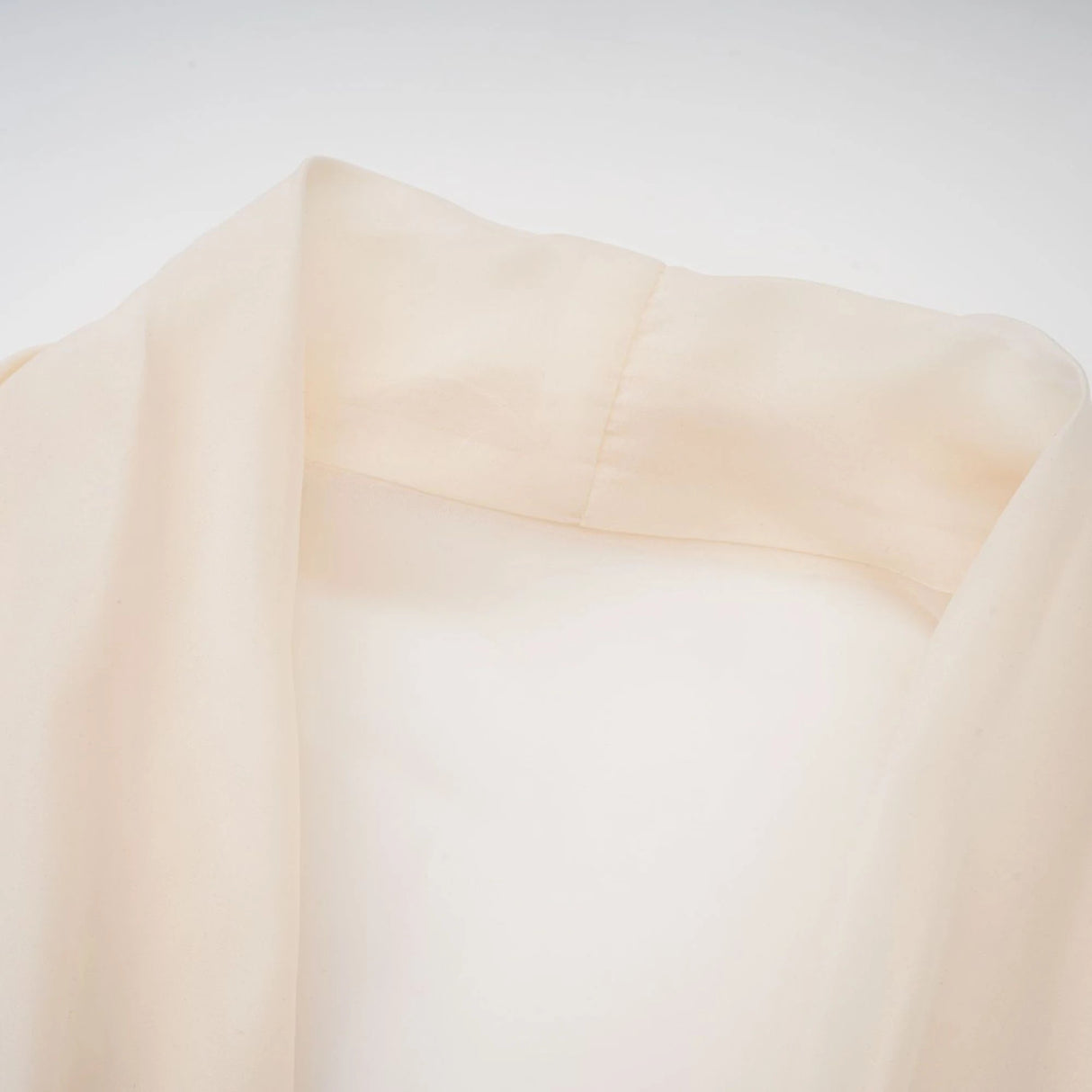 Riley Cream White Draped Tulle Maxi Dress