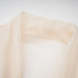 Riley Cream White Draped Tulle Maxi Dress