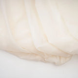 Riley Cream White Draped Tulle Maxi Dress