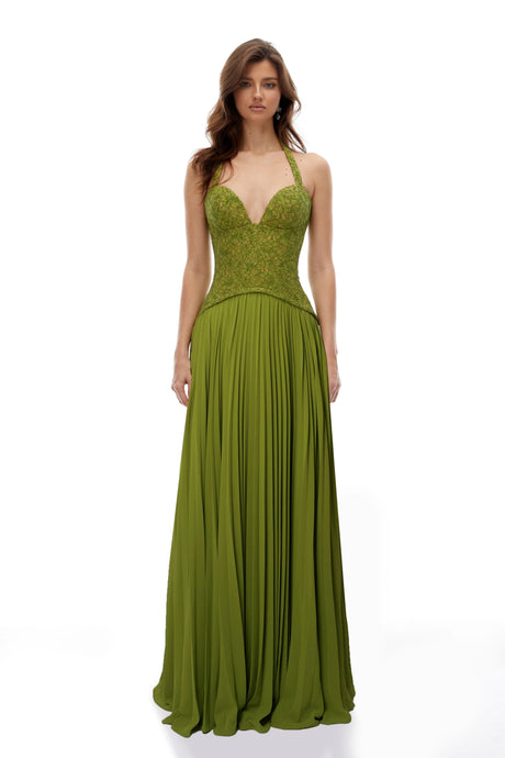 Livia Emerald Corset Gown