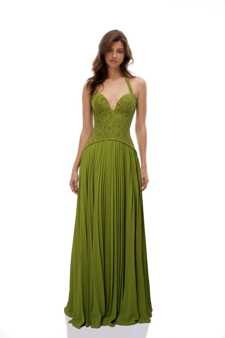 Livia Emerald Corset Gown