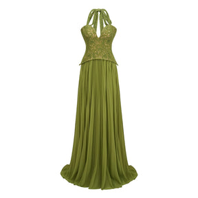 Ronja Emerald Corset Gown