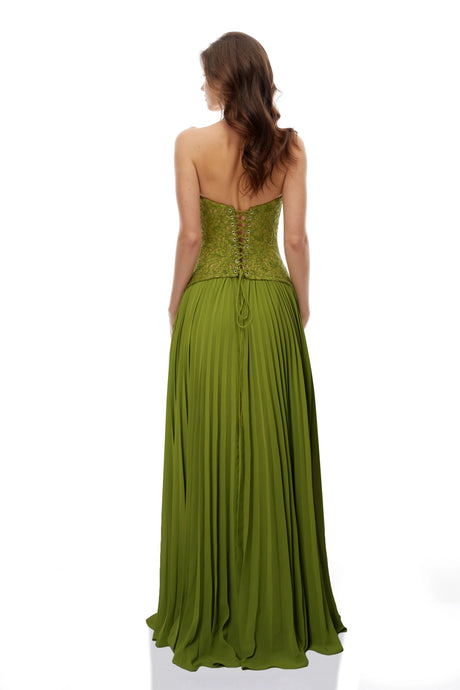 Livia Emerald Corset Gown