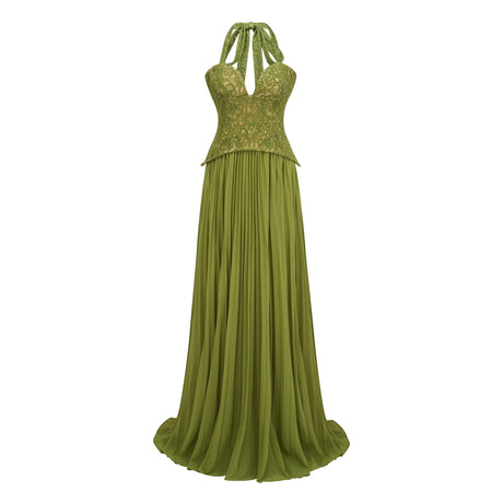 Livia Emerald Corset Gown
