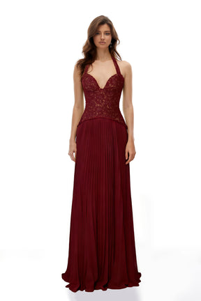 Ronja Ruby Red Corset Gown