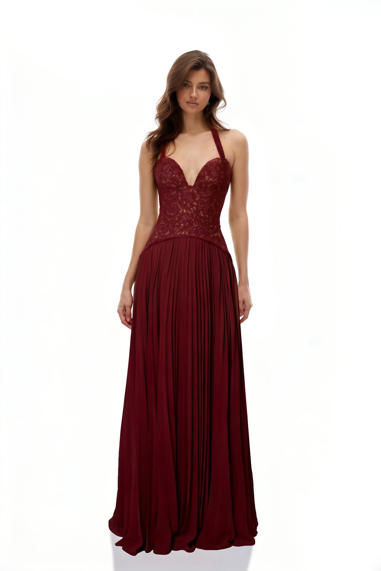 Ronja Ruby Red Corset Gown