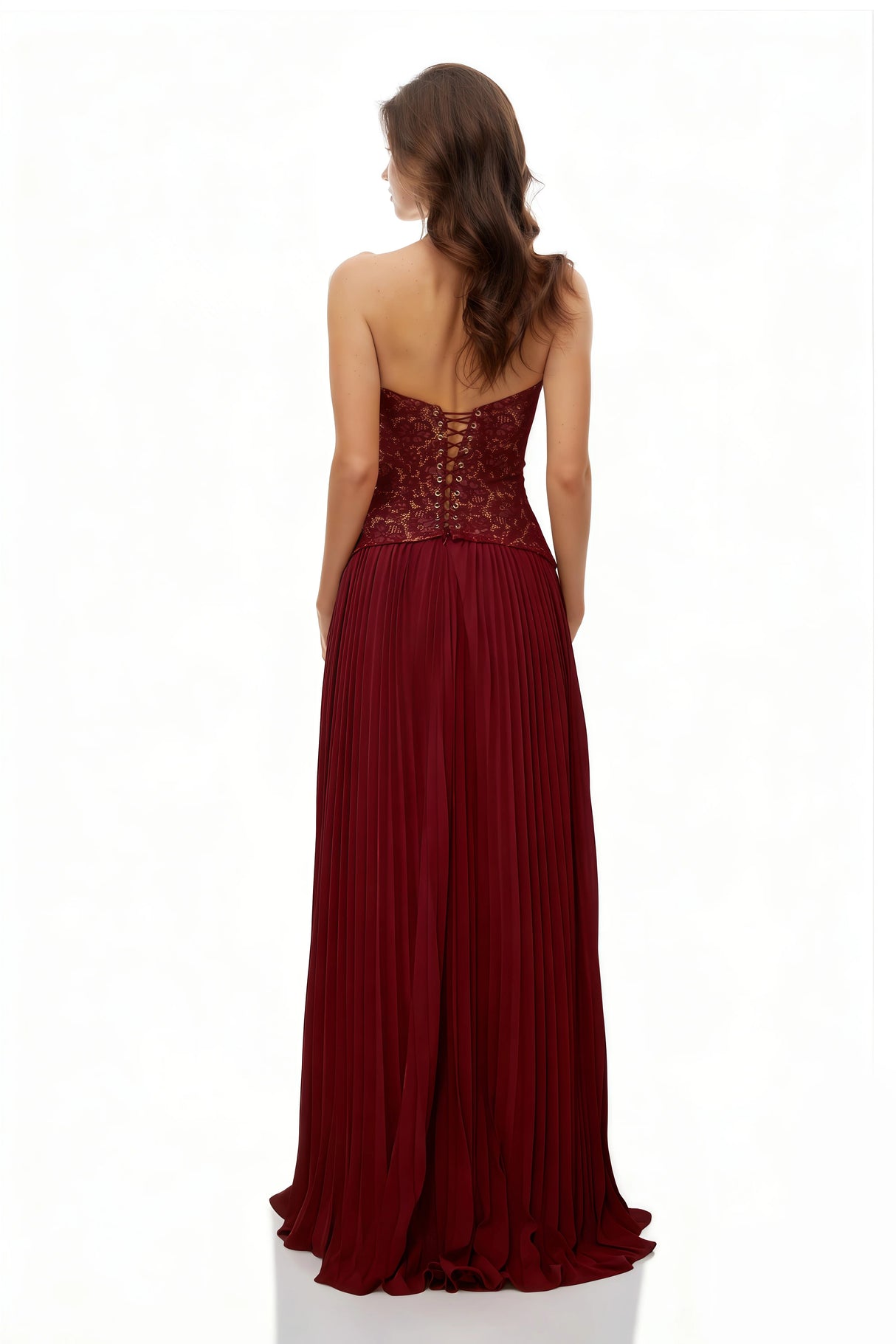 Ronja Ruby Red Corset Gown