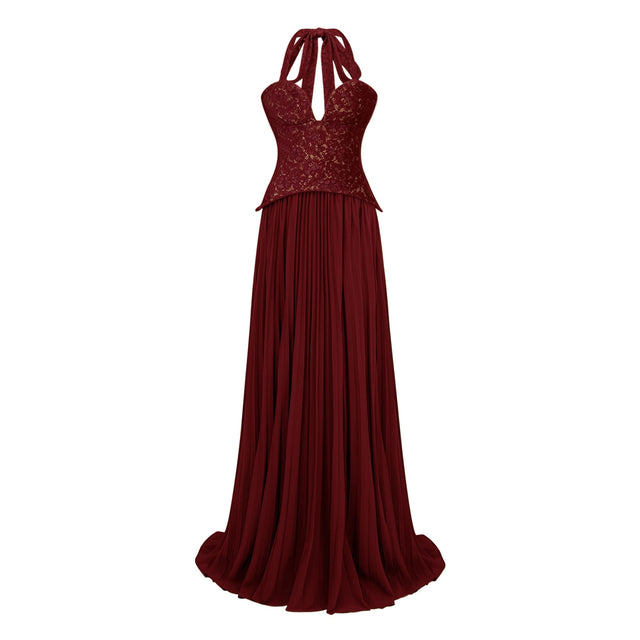 Ronja Ruby Red Corset Gown