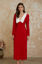 Rorie Red DoubleBreasted Blazer Midi Dress