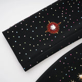 Rosaria Black Embellished Constellation Mini Dress