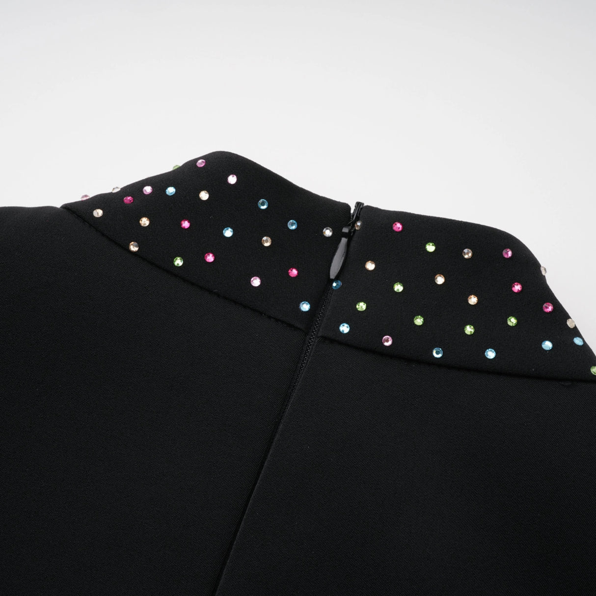 Rosaria Black Embellished Constellation Mini Dress