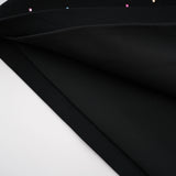 Rosaria Black Embellished Constellation Mini Dress
