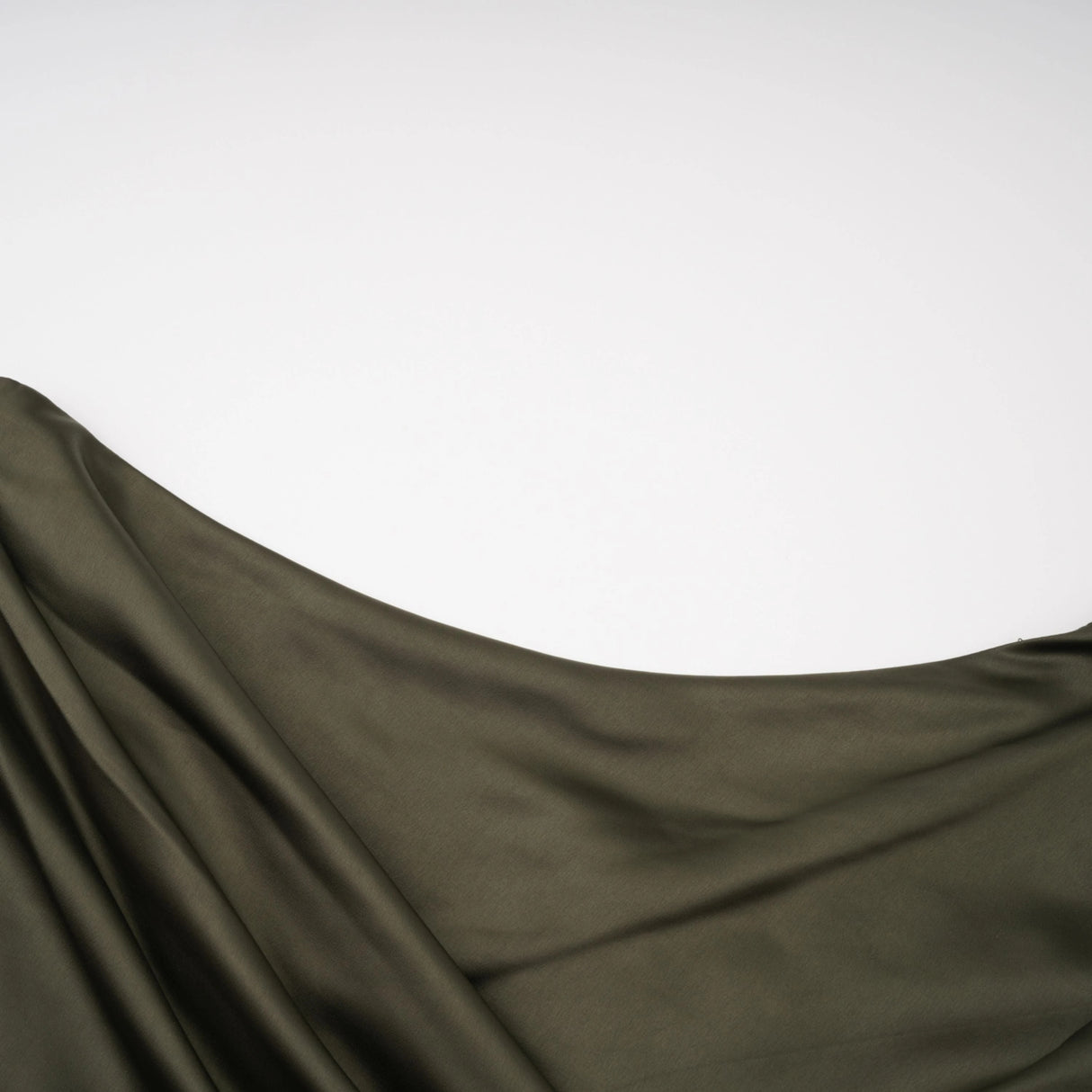 Roshan Emerald Green One Shoulder Satin Maxi Dress