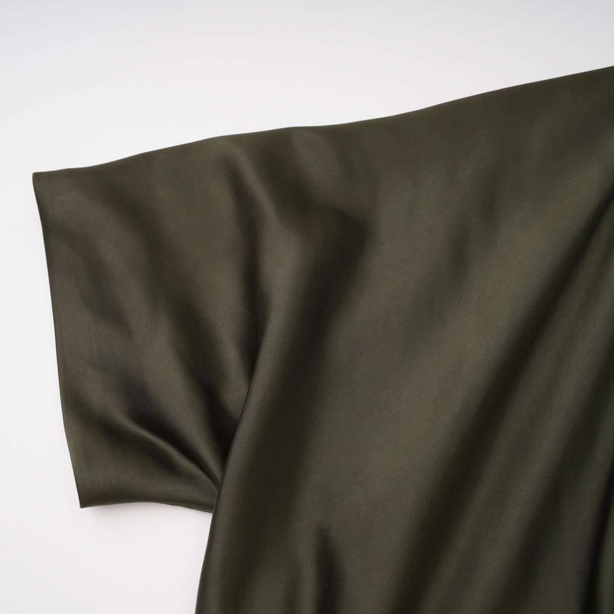 Roshan Emerald Green One Shoulder Satin Maxi Dress