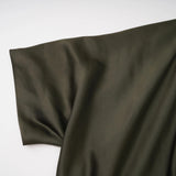 Roshan Emerald Green One Shoulder Satin Maxi Dress