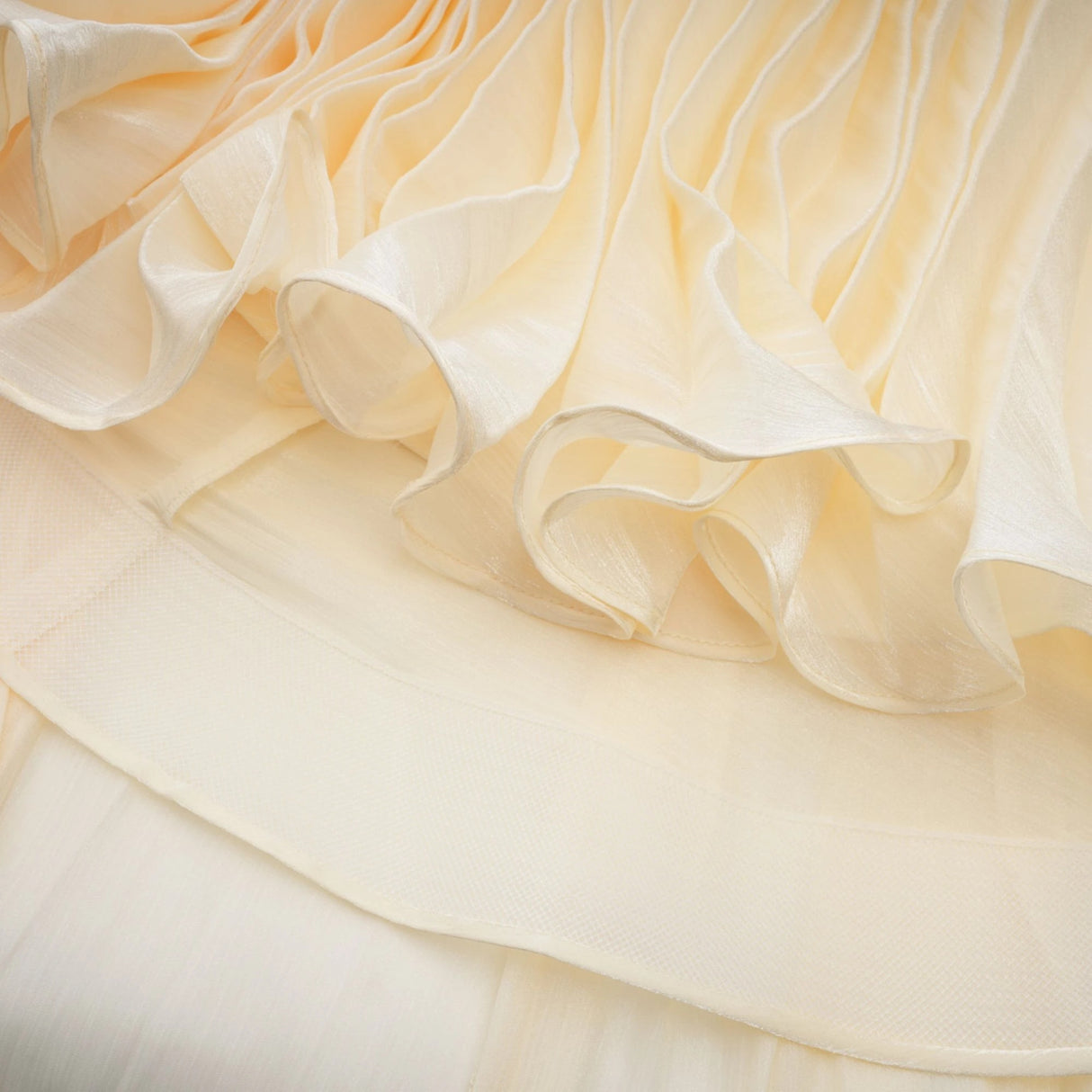 Roxane Yellow Cinched Waist Ruched Maxi Dress