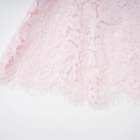 Sabine Pink Floral Lace Mermaid Midi Dress
