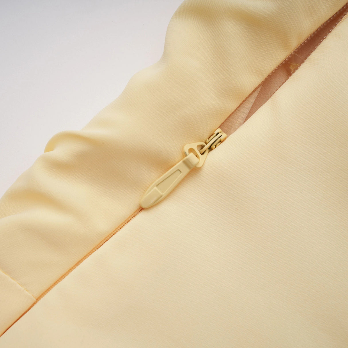 Safiya Yellow Ruched Maxi Dress with Cross Front