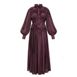 Sage Brown Crossed Design Maxi Dress