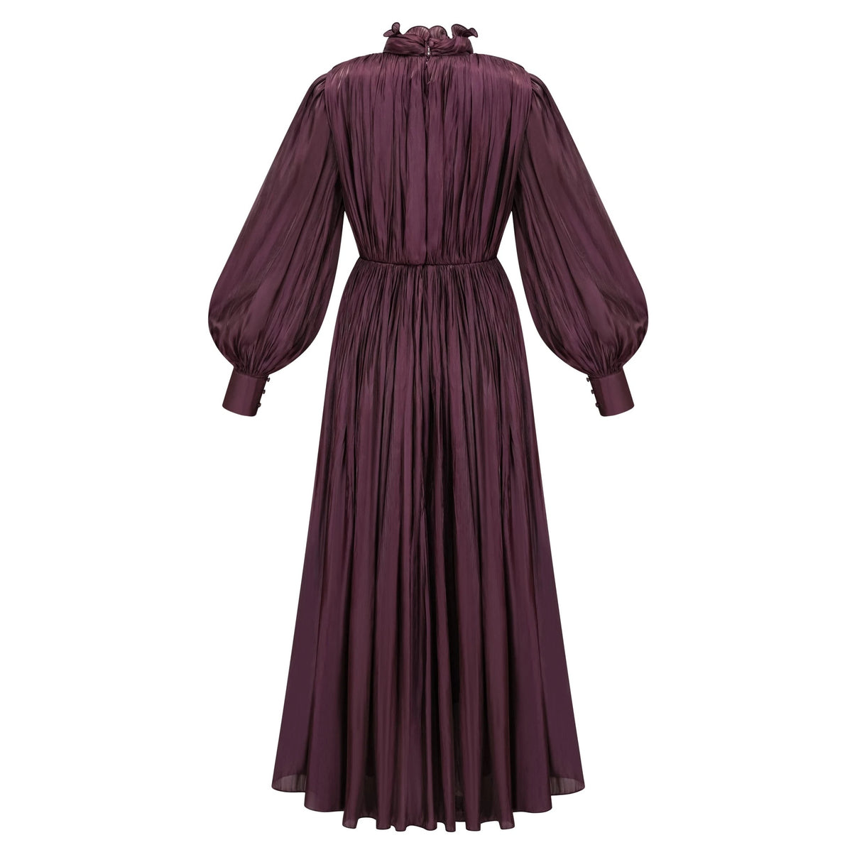 Sage Brown Crossed Design Maxi Dress