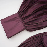 Sage Brown Crossed Design Maxi Dress