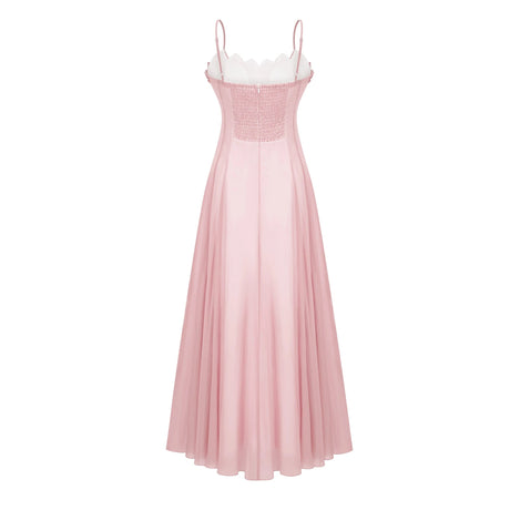 Julia Maxi Dress Ruffled Shirred Tulle