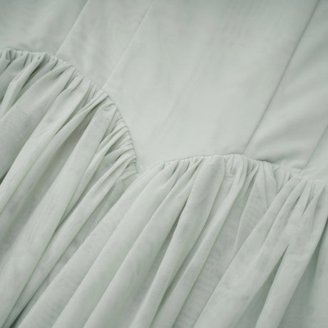 Laura Maxi Dress Green Off Shoulder Pleated