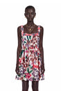 Sancha White Floral Print Mini Dress