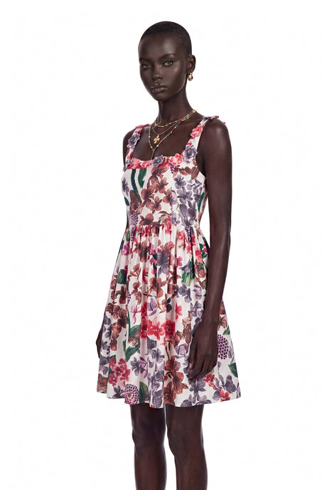 Genoveffa Mini Dress White Floral Print