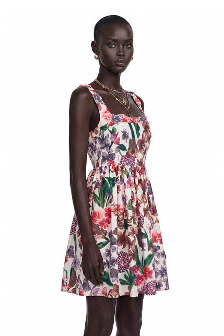 Genoveffa Mini Dress White Floral Print