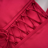 Seraphina Red One Shoulder CutOut Maxi Dress