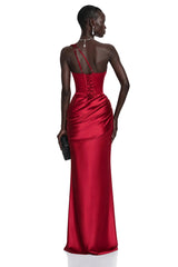 Seraphina Red One Shoulder CutOut Maxi Dress