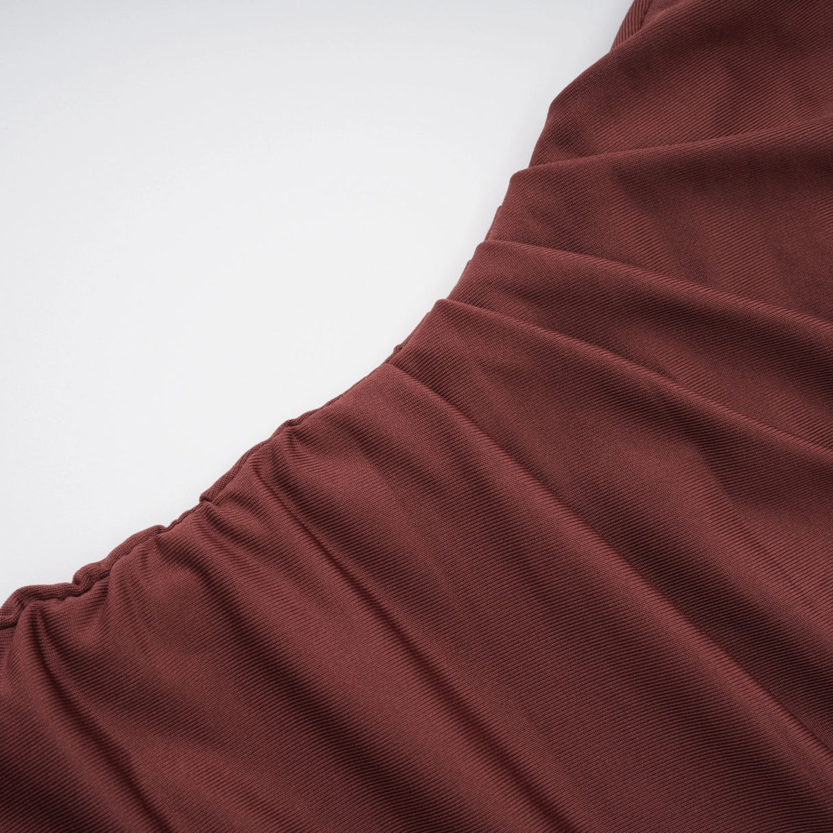 Seren Brown Ruched Tulle Panel Maxi Dress