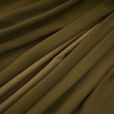 Sidonie Atrovirens Asymmetrical Maxi Gown Without Gloves