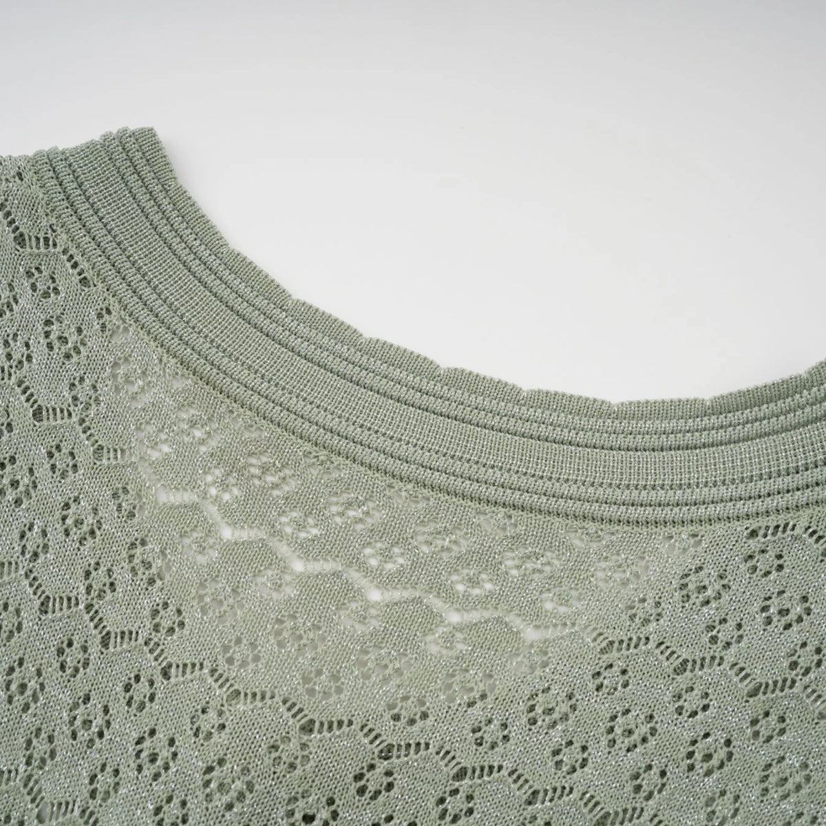Siena shirred crochetknit maxi dress