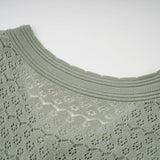 Siena shirred crochetknit maxi dress