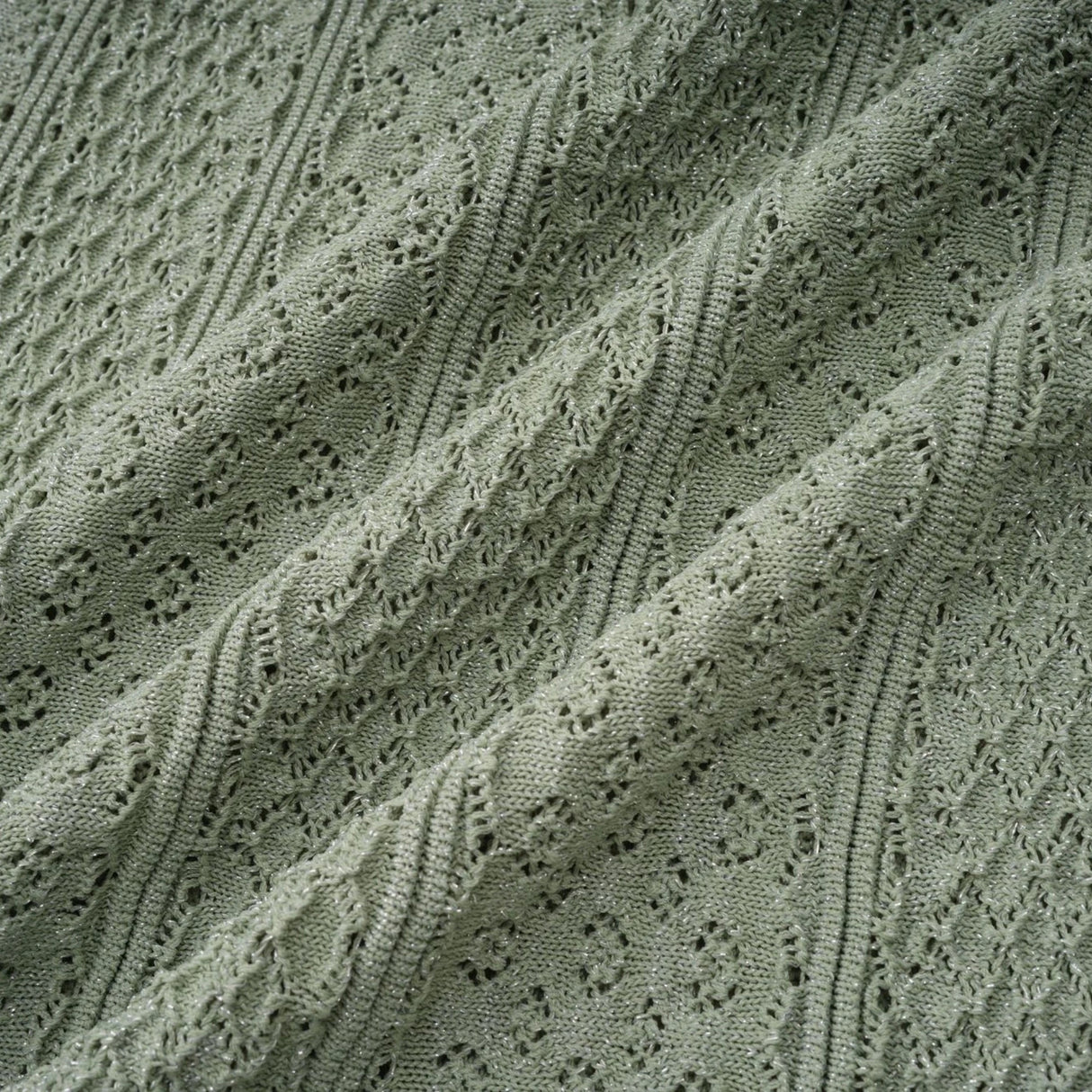 Siena shirred crochetknit maxi dress