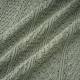 Siena shirred crochetknit maxi dress