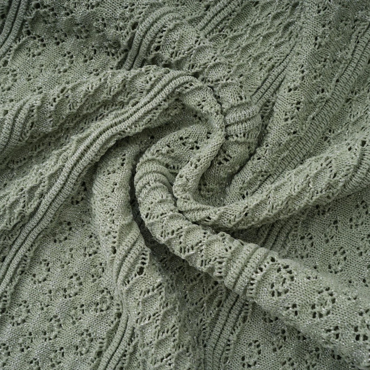 Siena shirred crochetknit maxi dress