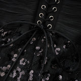 Siphokazi Black Halterneck Embellished Corset Maxi Gown