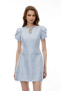 Skylar Blue Embellished Mini Dress