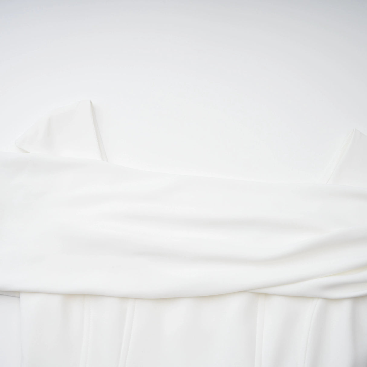 Solara White Draped Midi Dress