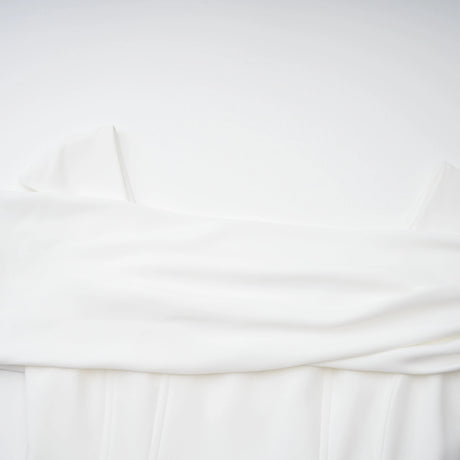 Gelsomina Midi Dress White Draped